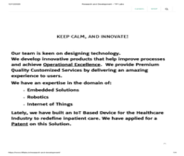 Weekday Program: Research & Development